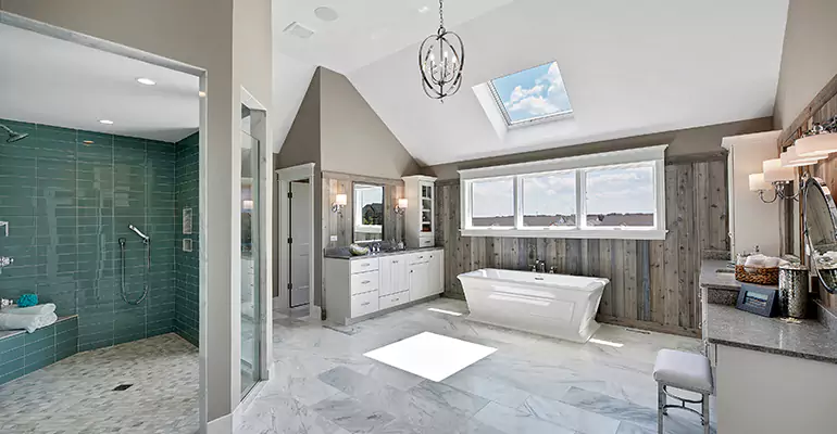 Guest Bathroom Flooring Remodel in Long Branch